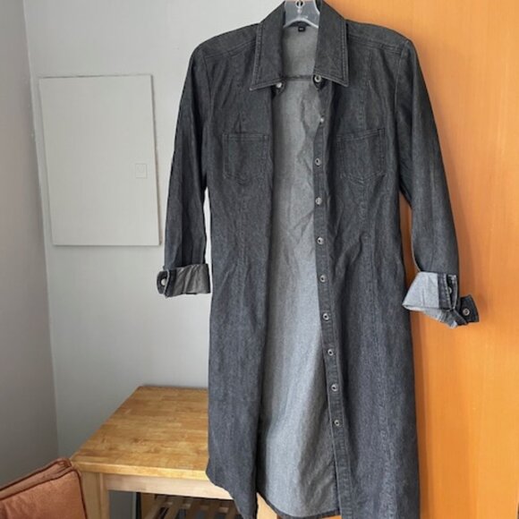 Long Denim Jean Jacket Jacob 90s - Picture 13 of 15